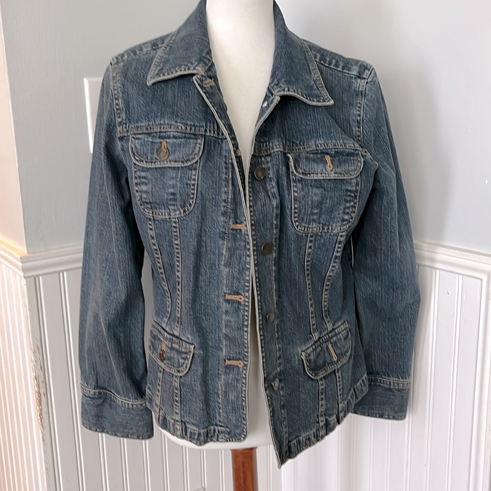 J Jill Denim Jacket Sz M